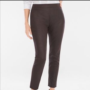 CHICO’S Faux Suede Knit Leggings